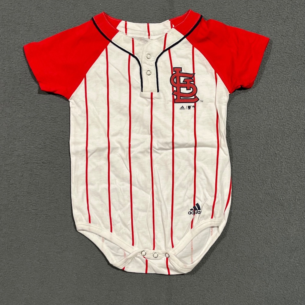 Adidas St Louis Cardinals MLB Baseball Baby Bodysuit Creeper 24M